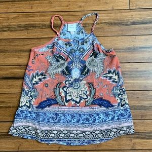 ❌SOLD❌ Flowy High Neck Tank Top